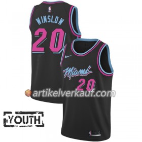 NBA Miami Heat Trikot Justise Winslow 20 2018-19 Nike City Edition Schwarz Swingman - Kinder